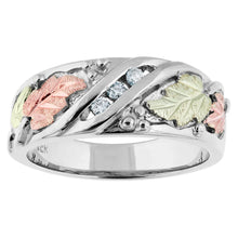Load image into Gallery viewer, Three Diamond - Black Hills Gold Ladies Ring
