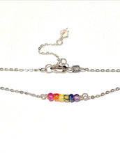 Load image into Gallery viewer, Chakra Stones Rainbow choker necklace
