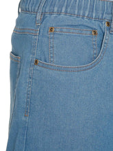 Load image into Gallery viewer, Men’s Lightweight Casual Elastic Waist Pull-On Jeans – Denim &amp; Twill Pants with Easy Fit
