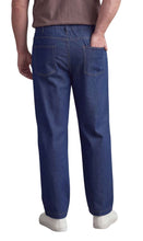 Load image into Gallery viewer, Men’s Lightweight Casual Elastic Waist Pull-On Jeans – Denim &amp; Twill Pants with Easy Fit
