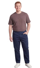 Load image into Gallery viewer, Men’s Lightweight Casual Elastic Waist Pull-On Jeans – Denim &amp; Twill Pants with Easy Fit
