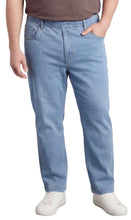 Load image into Gallery viewer, Men’s Lightweight Casual Elastic Waist Pull-On Jeans – Denim &amp; Twill Pants with Easy Fit
