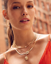 Load image into Gallery viewer, Hexagon Tag Initial Pendant Necklace

