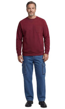 Load image into Gallery viewer, Mens 3-Pocket Fleece Sweatshirt with Raglan Seams, Chest Pocket and Tagless Neck
