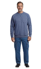 Load image into Gallery viewer, Mens 3-Pocket Fleece Sweatshirt with Raglan Seams, Chest Pocket and Tagless Neck
