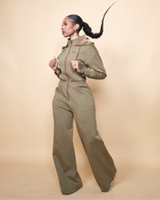 Load image into Gallery viewer, Green Satin Lined Jumpsuit - DON GREAT
