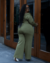 Load image into Gallery viewer, Green Satin Lined Jumpsuit - DON GREAT
