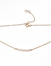 Load image into Gallery viewer, Pearls in a row necklace
