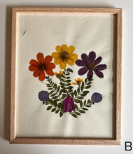 Load image into Gallery viewer, Pressed Flowers Wall Art 8x10
