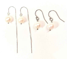 Load image into Gallery viewer, Single Pearl earrings
