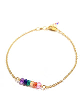 Load image into Gallery viewer, Chakra Stones Rainbow bracelet

