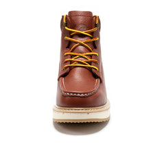 Load image into Gallery viewer, ROCKROOSTER Walker Men's 6 Inch Brown Soft Toe Wedge Work Boots SAP360 - DON GREAT
