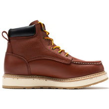 Load image into Gallery viewer, ROCKROOSTER Walker Men's 6 Inch Brown Soft Toe Wedge Work Boots SAP360 - DON GREAT
