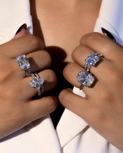 Load image into Gallery viewer, Sterling Silver Princess Baguette Ring
