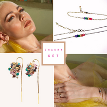 Load image into Gallery viewer, Chakra Stones Rainbow bracelet
