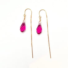 Load image into Gallery viewer, Swarovski Crystal droplet earrings
