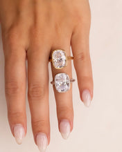 Load image into Gallery viewer, Sterling Silver Elongated Cushion Cocktail Ring
