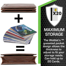 Load image into Gallery viewer, The Waltlet - Maximum Storage RFID Secure Minimalist Wallet - DON GREAT
