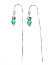 Load image into Gallery viewer, Jade dainty earrings
