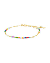 Load image into Gallery viewer, Iridiana Rainbow Beaded Anklet
