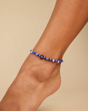 Load image into Gallery viewer, Sibyl Evil Eye Charm &amp; Pearl Anklet
