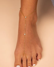 Load image into Gallery viewer, Sylvia CZ Chain Toe Anklet
