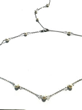Load image into Gallery viewer, The Jillian Pearl spacer necklace with optional back detail

