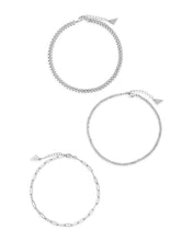 Load image into Gallery viewer, Three Row Chain Anklet Set
