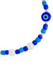 Load image into Gallery viewer, Sibyl Evil Eye Charm &amp; Pearl Anklet
