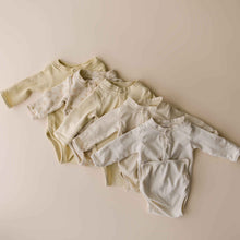 Load image into Gallery viewer, Terry Front flap Onesie | Buttercream
