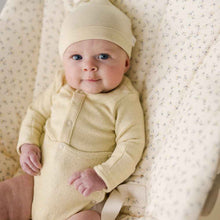 Load image into Gallery viewer, Terry Front flap Onesie | Buttercream
