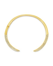 Load image into Gallery viewer, CZ Open Spike Cuff Bracelet
