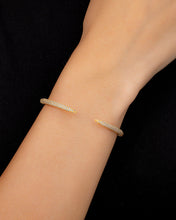 Load image into Gallery viewer, CZ Open Spike Cuff Bracelet
