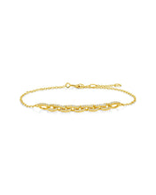 Load image into Gallery viewer, Harley CZ Interlocking Chain Bracelet
