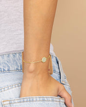 Load image into Gallery viewer, Raemy CZ Rose Petal Station Bracelet
