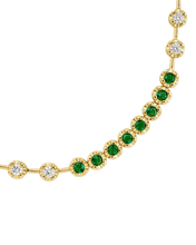 Load image into Gallery viewer, Liesbeth Emerald Accent Tennis Bracelet
