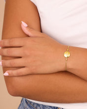 Load image into Gallery viewer, Sterling Silver CZ Constellation Disk Bolo Bracelet
