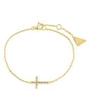 Load image into Gallery viewer, Sterling Silver Kinsey Luxe Cross Accent Bracelet
