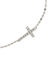Load image into Gallery viewer, Sterling Silver Kinsey Luxe Cross Accent Bracelet
