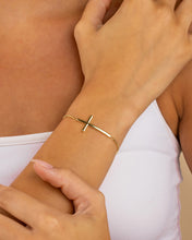 Load image into Gallery viewer, Polished Cross Bolo Bracelet
