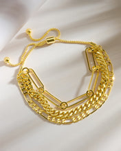 Load image into Gallery viewer, Layered Chain Bolo Bracelet
