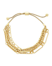 Load image into Gallery viewer, Layered Chain Bolo Bracelet
