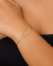 Load image into Gallery viewer, Sterling Silver Delicate Infinity Bracelet
