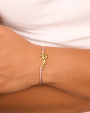 Load image into Gallery viewer, Sterling Silver Birth Flower Bolo Bracelet
