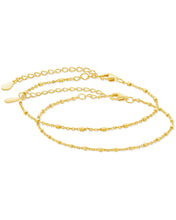 Load image into Gallery viewer, Sterling Silver Chloe Chain Bracelet Set of 2
