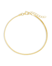 Load image into Gallery viewer, Sterling Silver Herringbone Chain Bracelet
