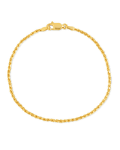Load image into Gallery viewer, Sterling Silver Belen Dainty Rope Chain Bracelet
