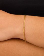 Load image into Gallery viewer, Sterling Silver Belen Dainty Rope Chain Bracelet
