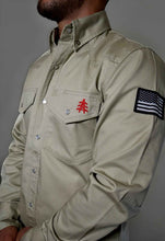 Load image into Gallery viewer, FR Western Style Pearl Snap - Khaki
