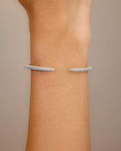 Load image into Gallery viewer, CZ Open Spike Cuff Bracelet
